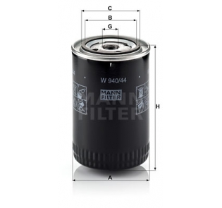 Масляный фильтр AUDI A4 B5 MANN-FILTER W 940/44