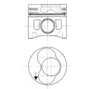 Поршень 79.5mm STD KOLBENSCHMIDT 94 427 700