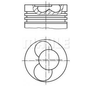 Поршень 79.5mm STD MAHLE 0304000